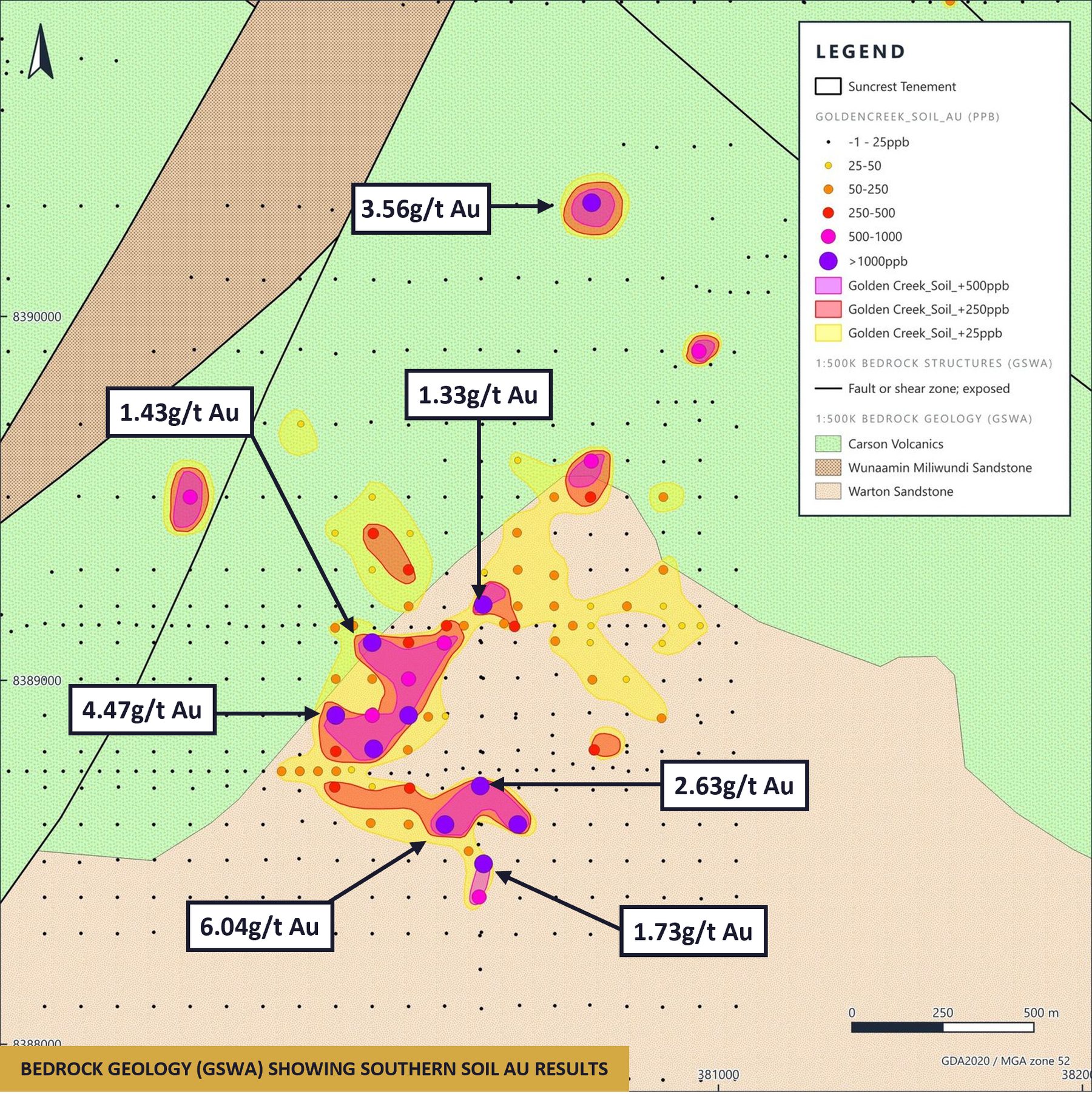 Golden Creek Project map